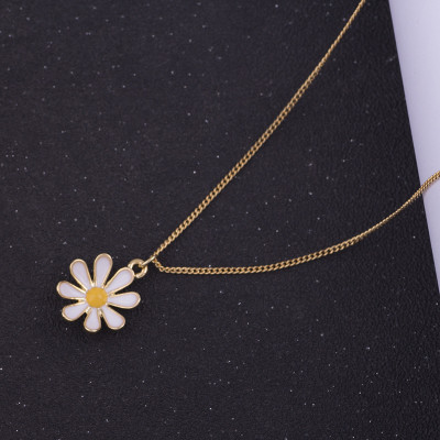 Dây chuyền vòng cổ hoa cúc hoạ mi đơn giản nhẹ nhàng thanh lịch cho bạn nữ