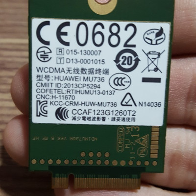 Card WWAN 3G HP Huawei Model MU736 (Hs3110) dùng cho laptop  820 G1,840 G1, 850 G1,Folio 9480M - Hàng nhập khẩu