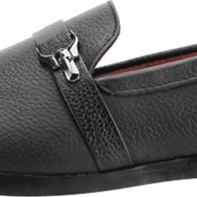 Giày Nam Đính Móc Khóa Huy Hoàng HT7734 - Đen