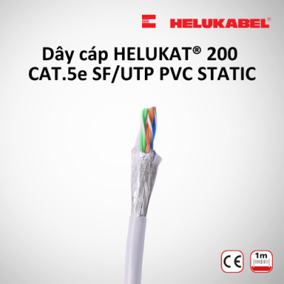 Dây cáp mạng Ethernet HELUKAT 200 SF/UTP PVC | Grey | 4 x 2 x AWG 24/1