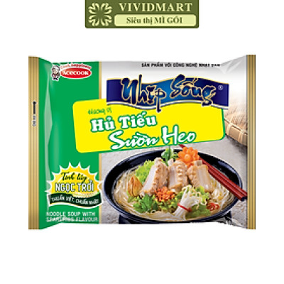 ACECOOK - Hủ tiếu Nhịp Sống Sườn heo, Hủ tíu Sườn heo Nhịp Sống, Hủ tiếu gói Nhịp Sống Acecook (70g/gói)