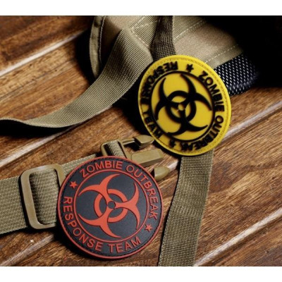 Patch PVC Velcro Zombie dán ba lô, túi xách, quần áo