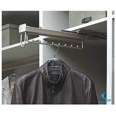 Giá treo đồ 8 nút bắt đỉnh màu cà phê Coffee-coloured, ceiling-mounted 8-hole Hanging Rack