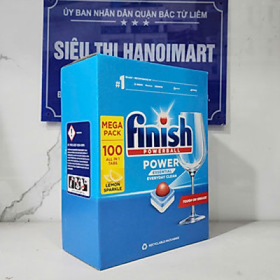 hộp 100 viên rửa chén finish