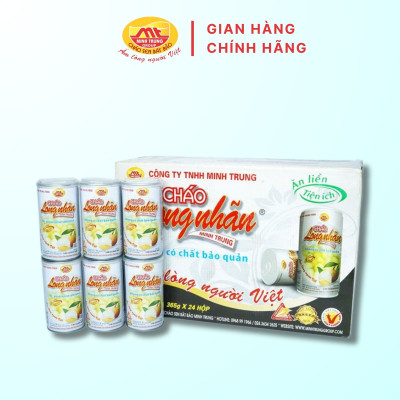 Cháo long nhãn Minh Trung 365g - Cháo Long Nhãn 24 (thùng 24 lon)