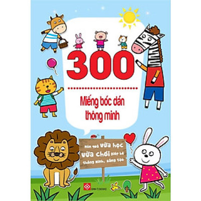 Combo - 300 miếng bóc dán thông minh 6T - Có bìa áo