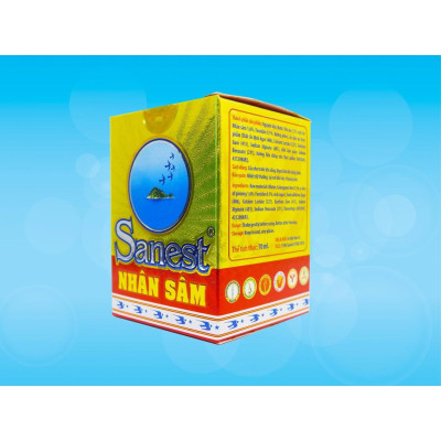 Nước Yến sào Khánh Hòa Sanest Fucoidan Nhân sâm đóng lọ 70ml - 700- 21%