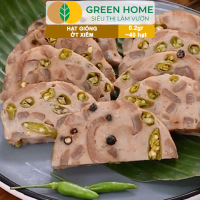 Hạt Giống Ớt Xiêm Greenhome, Gói 0,2gr, Dễ Trồng, Sai Trái, Siêu Cay G09