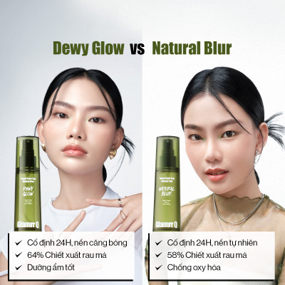 Xịt Khóa Nền Cố Định Glamrr Q Vegan Super Stay Makeup Fixer 50ml
