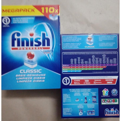 Combo muối rửa chén + nuớc làm bóng +viên rửa chén Finish dùng cho máy