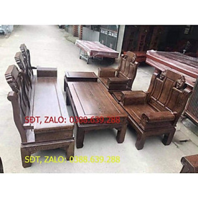 bộ bàn ghế âu á tay hộp trương voi gỗ mun đuôi công đẹp