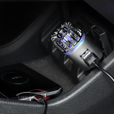 Tẩu Sạc Nhanh Ô Tô với Máy Lọc Không Khí, Khử Mùi Khám Phá Công Nghệ 2in1: - Hàng Cao Cấp, ĐÈN TRANG TRÍ