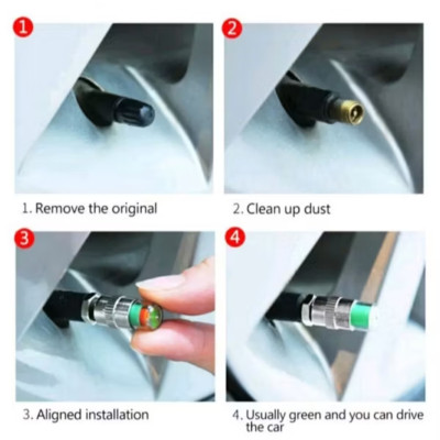 BỘ 4 CÁI NẮP ĐẬY CHÂN VAN XE MÁY ÔTÔ XE ĐIỆN ĐO ÁP XUẤT LỐP TRANG TRÍ BẢO VỆ VAN XE AN TOÀN