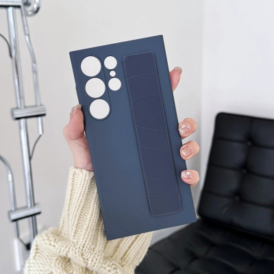 Ốp lưng hand trap đai đeo tay cho Samsung Galaxy S25 Ultra 5G hiệu Likgus TRAPS - Chống ố vàng, lưng nhám, chống bám bẩn, đai đeo silicon co giãn, chống rơi - hàng nhập khẩu