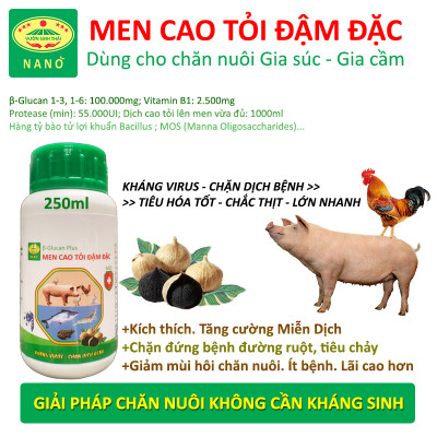 VƯỜN SINH THÁI - Dịch Men Cao Tỏi đậm đặc - Chai 1 lít