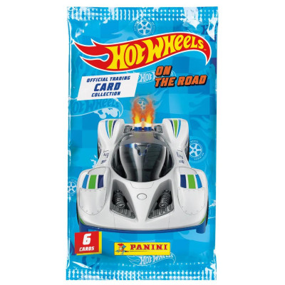 Gói Thẻ Hình Hot Wheels - Panini (6 Card Ngẫu Nhiên/Túi)