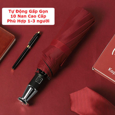 Ô dù tự động đóng mở 2 chiều chống tia UV, ô che mưa che nắng 10 nan cầm tay gấp gọn chống thấm hiệu quả - R