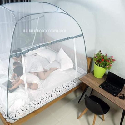 Màn Chụp , Mùng Chụp Cao Cấp Mộc Miên Đỉnh Rộng Kích Thước 1,6mx2m - 2 cửa ( Hà Nội )