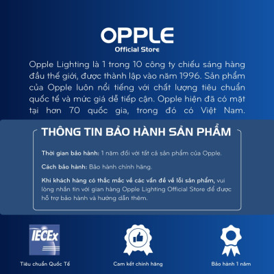 [COMBO MUA 10 BÓNG] Bóng Đèn OPPLE LED Bulb Ecomax E27 P45-E27-3W- Tiết Kiệm Điện, Tuổi Thọ Cao Lên Đến 20.000 Giờ