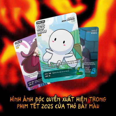 Thẻ Bài Card Bo Góc Collection Thỏ 7 Màu: Mắt Đo Phước Nghiệp (3 Cards Ngẫu Nhiên/Túi)