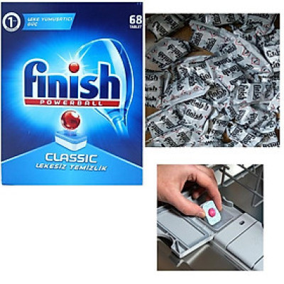 Viên rửa chén Finish hàng Đức ( Vt Somat . alio )