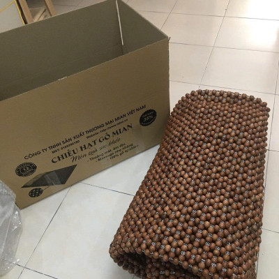 Chiếu Hạt Gỗ Hương Cao Cấp - Kích Thước 1,2mx1,9m hạt 1.6cm ( video , hình thật )