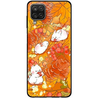 Ốp lưng cho Samsung A13 4G - Samsung A13 5G - Samsung A33 5G - Samsung A53 - A12 - A22 4G - F12 - M12 - Thỏ Nền Cam - Hàng Chính Hãng