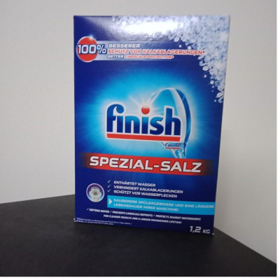 Combo Muối rửa bát Finsih 1,2kg +Viên Rửa bát finish Classic 100 v + nước bóng Finish 400ml chuyên dùng cho Máy rửa bát