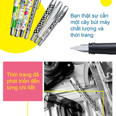 Bút máy STABILO BeCrazy "Magic ink" + tuýp ruột xanh (FP-G) - Hình trượt tuyết