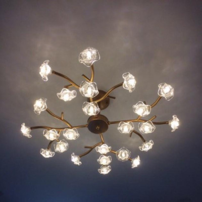 Đèn chùm, Đèn trần,đèn tô điểm phòng tiếp đón khách  tay đèn  D982/18 DT