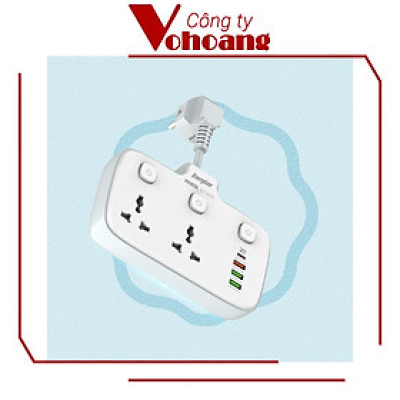[Mỹ] Ổ cắm điện Energizer đa năng 2AC kèm 3USB-A và 1USB-C sạc nhanh PD (max PD 20W) - Energizer EPB2503EU