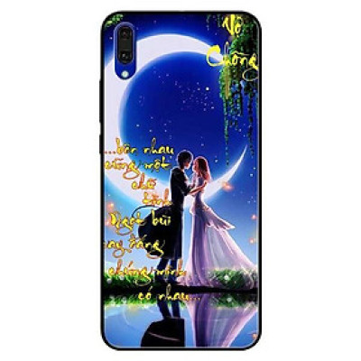 Ốp lưng dành cho Huawei Y7 Pro - mẫu Thư Pháp Vợ Chồng Ôm Nhau