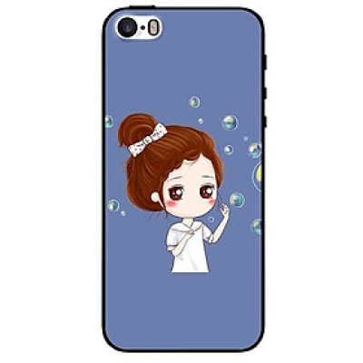 Ốp lưng dành cho Iphone 5 / 5s / 5Se - Iphone 6 / 6s - Iphone 6 Plus / 6s Plus mẫu Cô Gái Búi Tóc