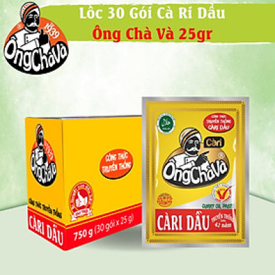 Lốc Cà Ri Dầu Ông Chà Và 25g (30 gói/lốc)