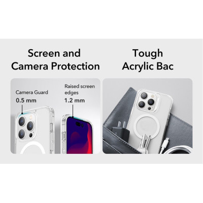 Ốp Lưng Trong Suốt ESR Classic Hybrid HaloLock Dành Cho iPhone 14 PRO MAX / 14 PRO / 14 PLUS / 14 - HÀNG CHÍNH HÃNG