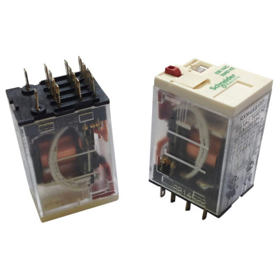 | CHÍNH HÃNG | Relay trung gian RXM4AB2P7 Schneider 14 chân, điện điều khiển 220 Vac