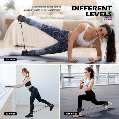 Dây đeo mắt cá chân Vòng đeo mắt cá chân ANKLE STRAPS cho phòng tập thể dục rèn luyện sức mạnh hỗ trợ thể thao