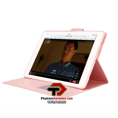 Bao da dạng ví cho SamSung Galaxy Tab A9+ Plus SM-X210, SM-X215, SM-X216 hiệu Hanman có quai cài - Hàng chính hãng