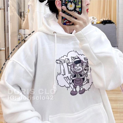ÁO HOODIE - ÁO KHOÁC NỈ NGOẠI TAY PHỒNG (HD2370 - Hoạt Hình)