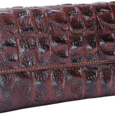 Ví Nữ Huy Hoàng HT3154 (9.5 x 19 cm) - Nâu Đỏ