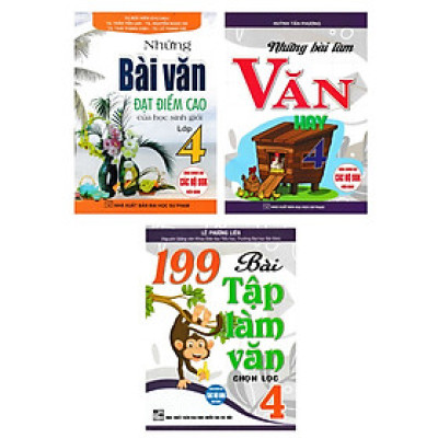 Combo Những Bài Làm Văn Hay Lớp 4 (Dùng Chung Cho Các Bộ SGK Hiện Hành) (Bộ 3 Cuốn) - HA