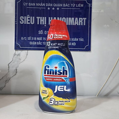 Xà phòng nước rửa bát Finish Gel all in 1 Max 1 Lít dùng cho máy rửa bát