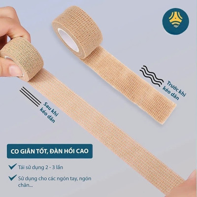 COMBO 2 CUỘN Băng vải quấn bảo vệ ngón chân giảm ma sát, chống chai sần khi mang giày - Giao Màu Ngẫu Nhiên
