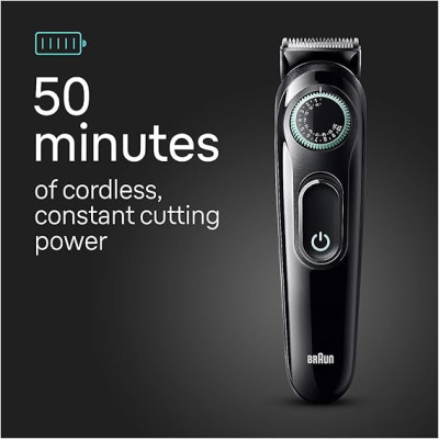 Tông Đơ Chuyên Cạo Tỉa Râu, Tóc, Lông Mũi, Tạo Kiểu Râu Braun 3470, 8-in-1Hàng chính hãng