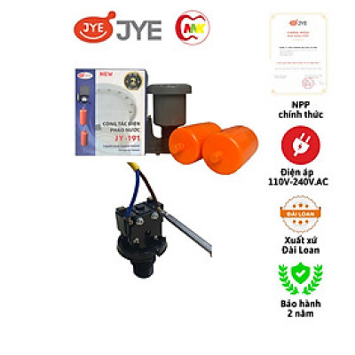Phao điện/Phao điện chống tràn chống cạn có lỗ thoát khí JY-191 JYE - Bảo hành 2 năm hàng chính hãng 