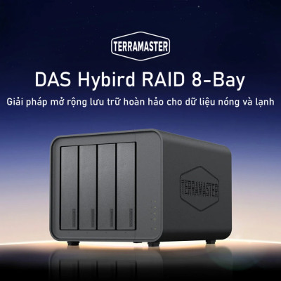 Thiết bị lưu trữ DAS D8 Hybrid 8bay hàng chính hãng