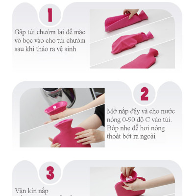 Túi chườm Fashy Germany Bọc Nhung 100% nhập khẩu từ Đức giúp giữ ấm, giảm đau tự nhiên