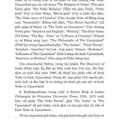 Veda Upanishad - Những Bộ Kinh Triết Lý Tôn Giáo Cổ Ấn Độ - ST