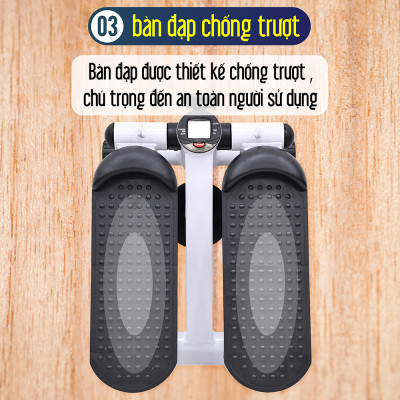 BG Máy chạy bộ tại chỗ, Máy đạp bước nam nữ dùng tại nhà, Máy đạp bước bộ MSP100 yên tĩnh đa chức năng rèn luyện sức khỏe