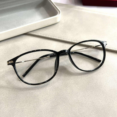 Kính Mắt bầu gọng kim loại tăm nhẹ cao cấp thời trang cho nam nữ